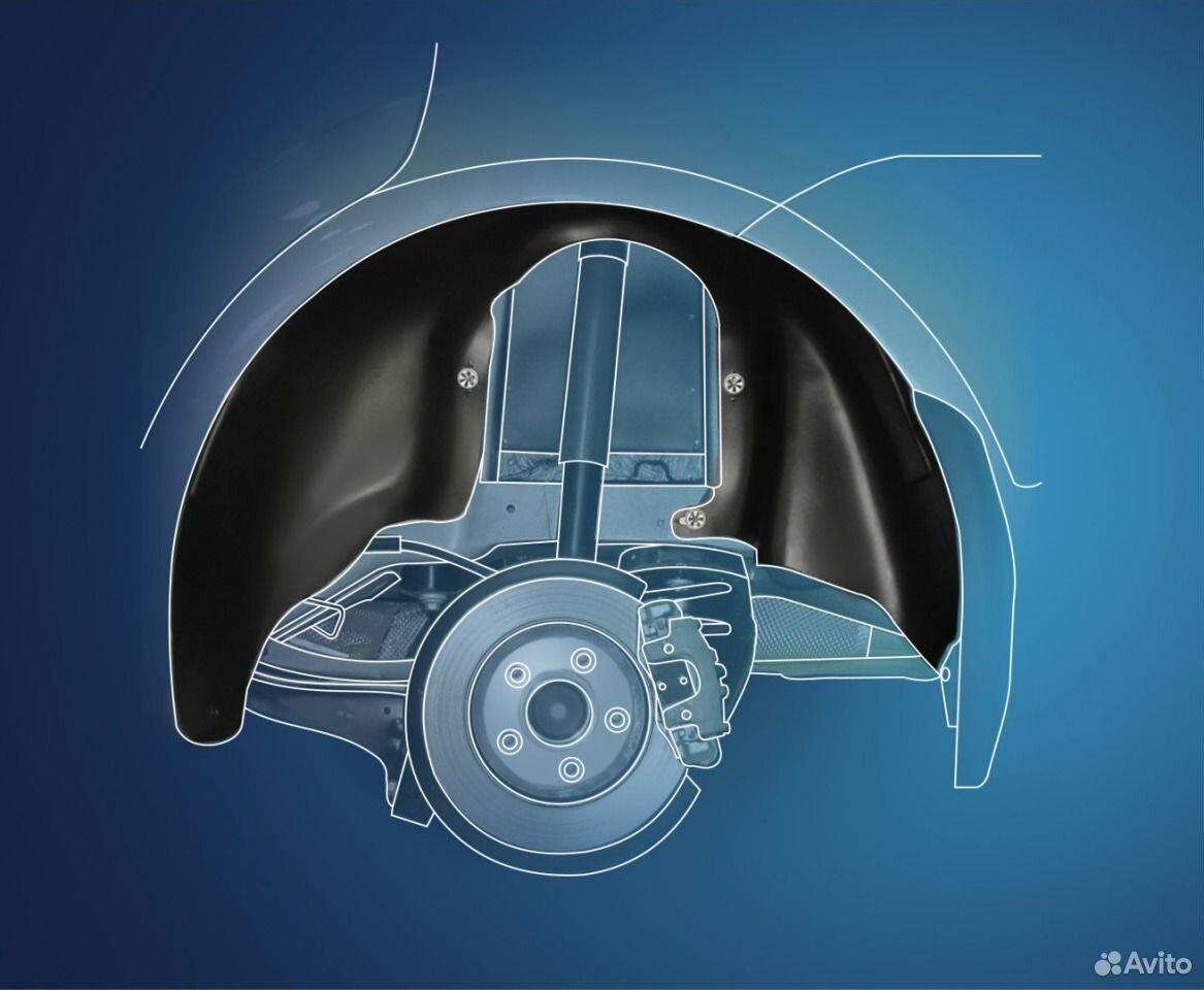 Подкрылки задние renault Duster