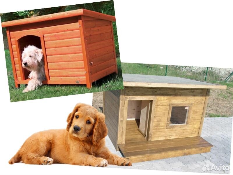 Будка для собаки дворняжки, деревянные стены 2х2 купить на Зозу.ру - фотография № 5