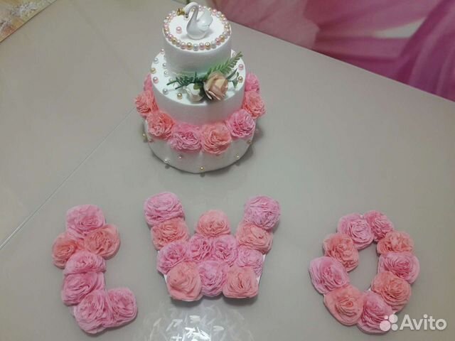 Торт из пенопласта на детский праздник и для фотос