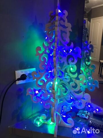 Новогодняя елочка, разборная из дерева