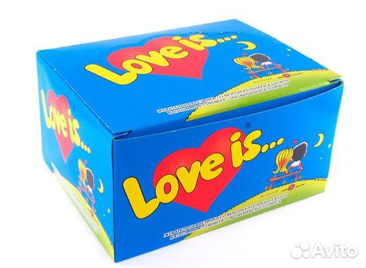 Жевательная резинка Love is 100 шт