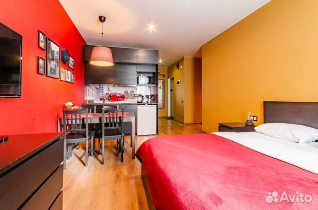 

Квартира-студия, 30 м², 2 кровати