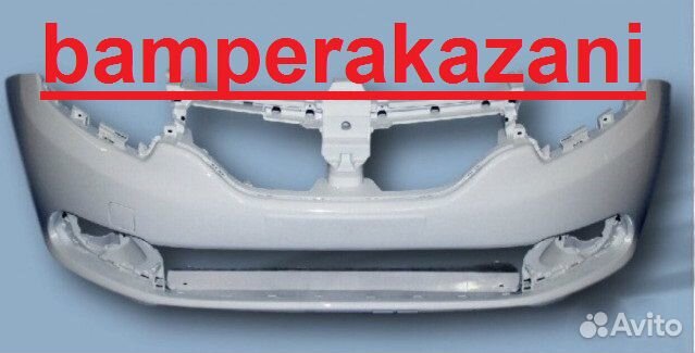 Бампер передний рено логан от 2014 Белый