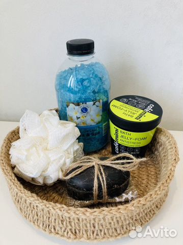 Корзинка-поднос из джута