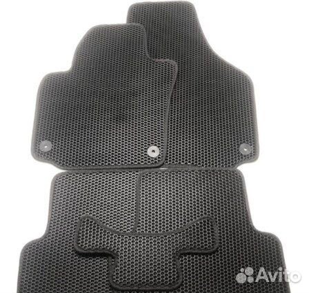 Коврики на пол /2170 Приора - 2110-12/ черные EVA
