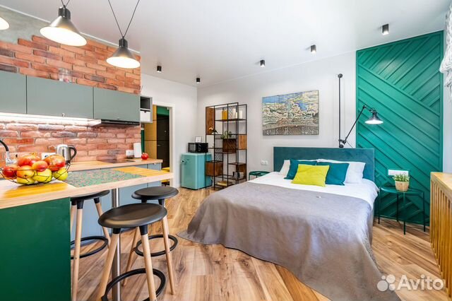 

Квартира-студия, 28 м², 2 кровати