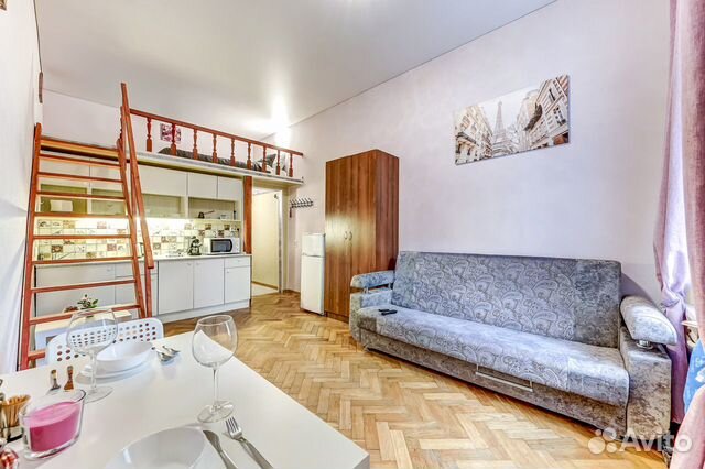 

Квартира-студия, 21 м², 2 кровати