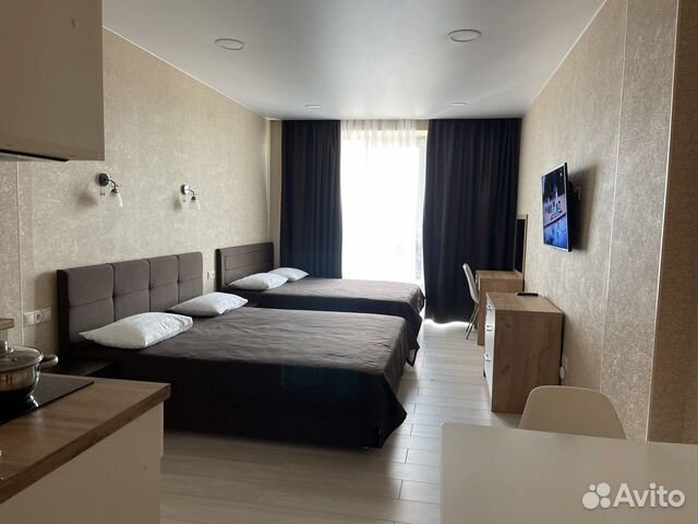 

Квартира-студия, 32 м², 2 кровати