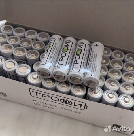 Батарейка алкалиновая Трофи Eco, аа, LR6-4S, спайк