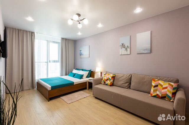 

1-к. квартира, 45 м², 2 кровати