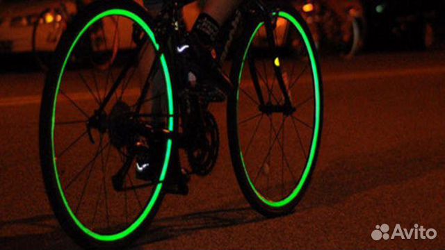 Светоотражающие наклейки на колеса и раму