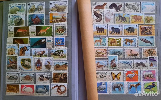 Альбом с марками флора +фауна