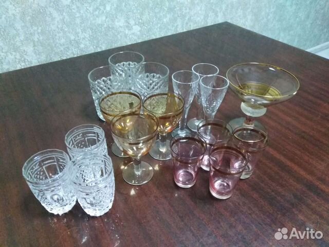 Бокалы фужеры рюмки СССР