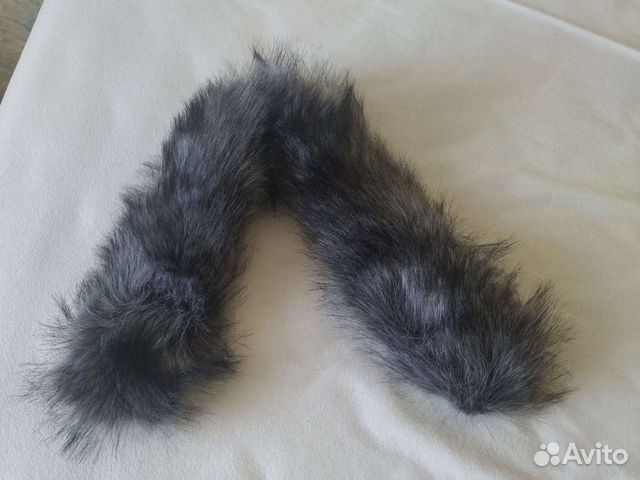 Воротник меховой черный