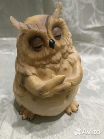 Сова копилка полистоун