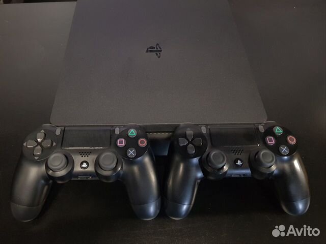 PS4 Slim 500gb + 2 джойстика + 2 игры + гарантия
