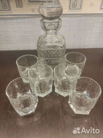Графин хрустальный СССР и 6 стаканов