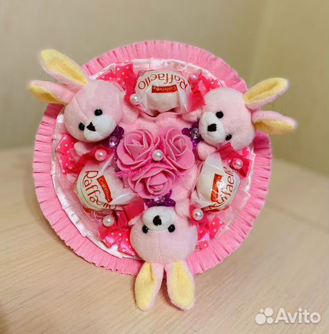 Букет из Игрушек и рафаэлло