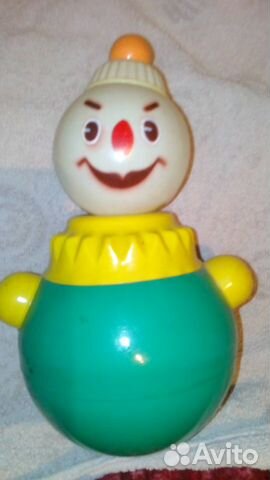 Клоун неваляшка СССР новый с этикеткой