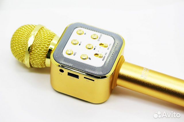 Караоке микрофон Wster WS-1818 Золото