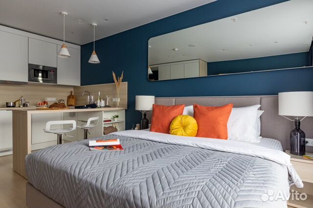 

Квартира-студия, 27 м², 1 кровать