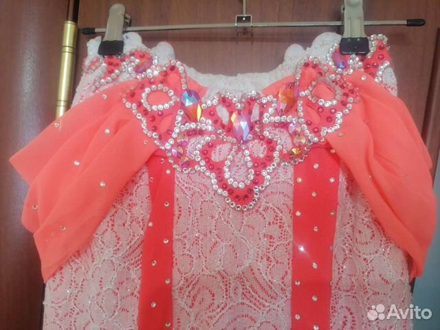 Восточный костюм для девочек. Неоновый оранжевый