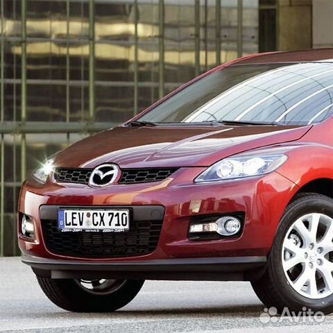 Бампер передний в цвет Mazda CX7 (2006) Мазда Сх7