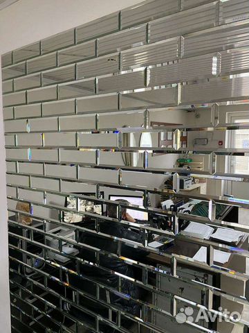 Панно ромбик зеркало стекло