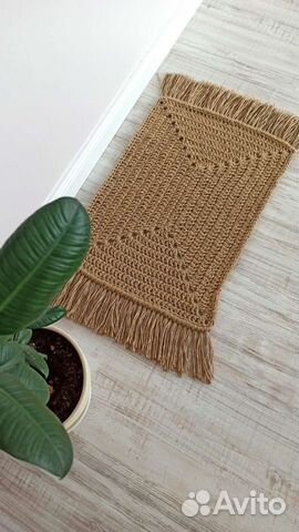 Коврик из джута