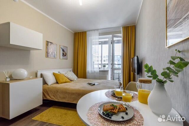 

Квартира-студия, 24 м², 1 кровать