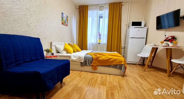

Квартира-студия, 28 м², 3 кровати