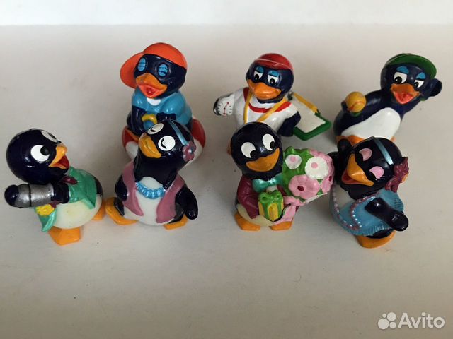 Игрушки. Киндер Сюрприз. Пингвины