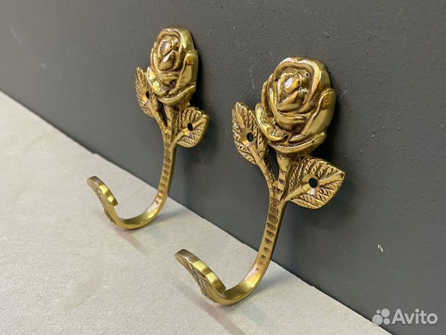 Крючки настенные винтажная Роза (пара)