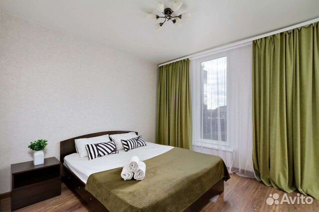 

1-к. квартира, 44 м², 2 кровати