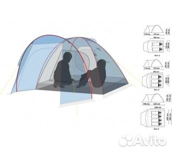 Палатка Canadian Camper Rino 4 Новая