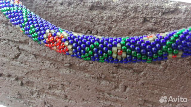 Дизайнерские бусы, бисерный жгут, лариат Дизайнерские бусы, бисерный жгут, лариат