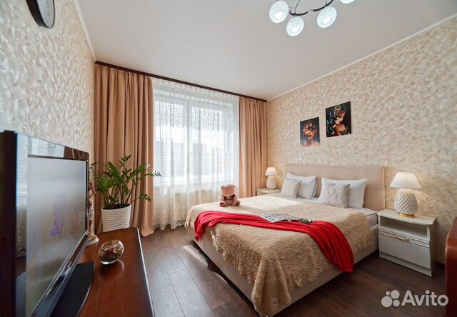 

1-к. квартира, 42 м², 2 кровати
