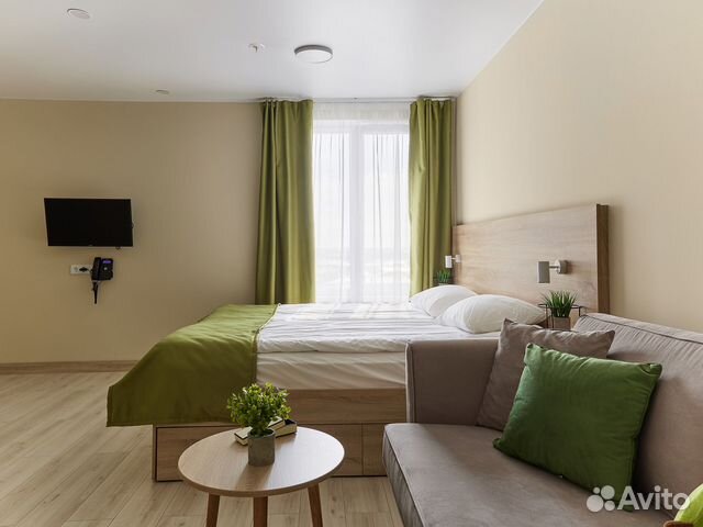 

Квартира-студия, 32 м², 2 кровати