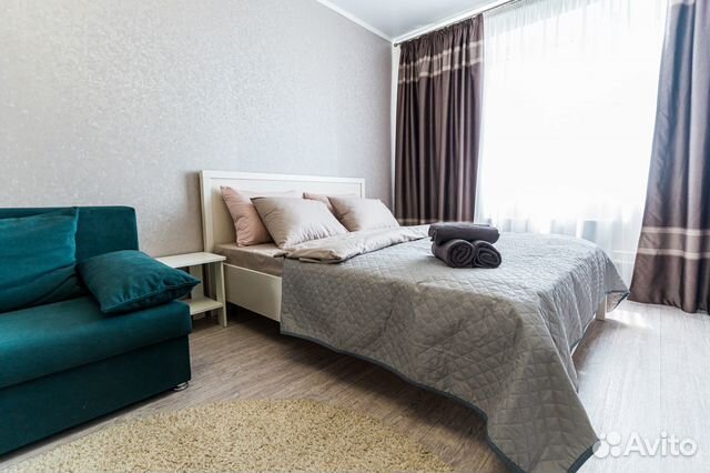 

1-к. квартира, 37 м², 2 кровати