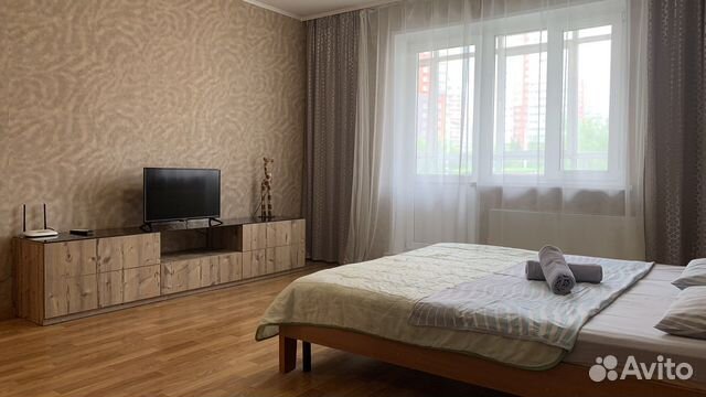 

1-к. квартира, 44 м², 2 кровати