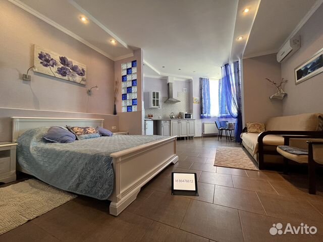 

Квартира-студия, 34 м², 2 кровати