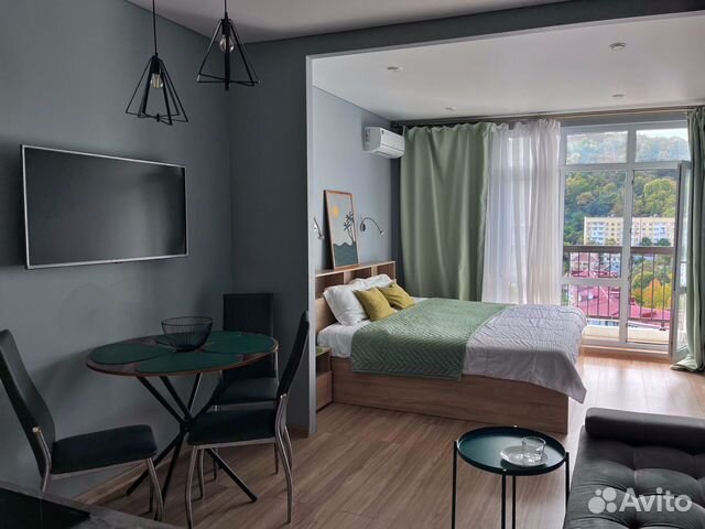 

Квартира-студия, 32 м², 2 кровати