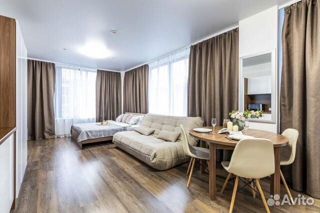 

Квартира-студия, 38 м², 2 кровати