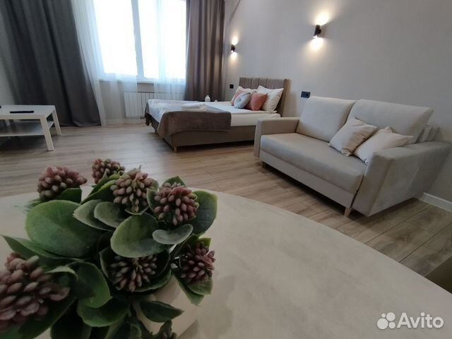 

Квартира-студия, 42 м², 2 кровати