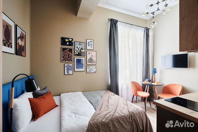 

Квартира-студия, 18 м², 1 кровать