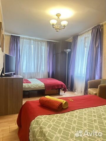 

Квартира-студия, 36 м², 2 кровати