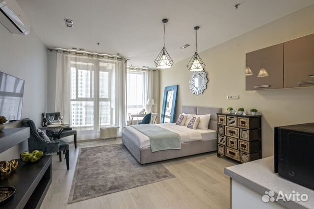 

Квартира-студия, 40 м², 1 кровать