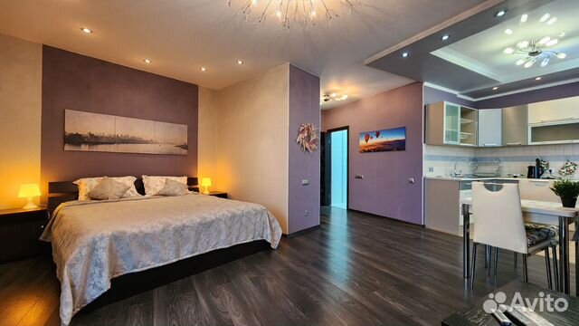 

Квартира-студия, 43 м², 3 кровати