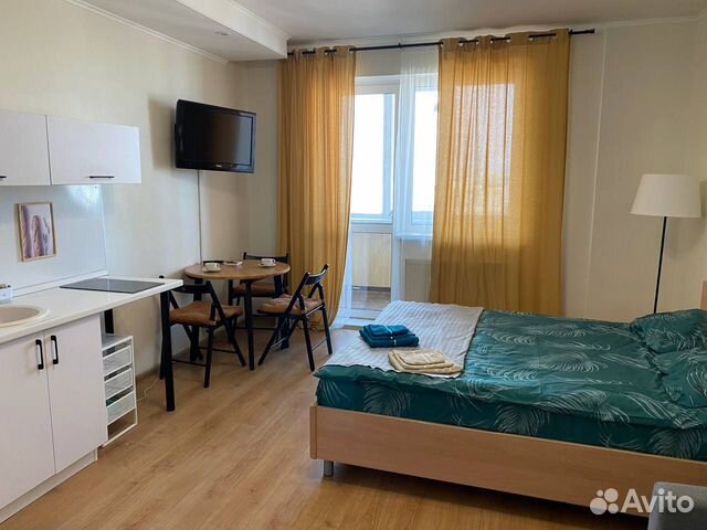 

Квартира-студия, 30 м², 2 кровати