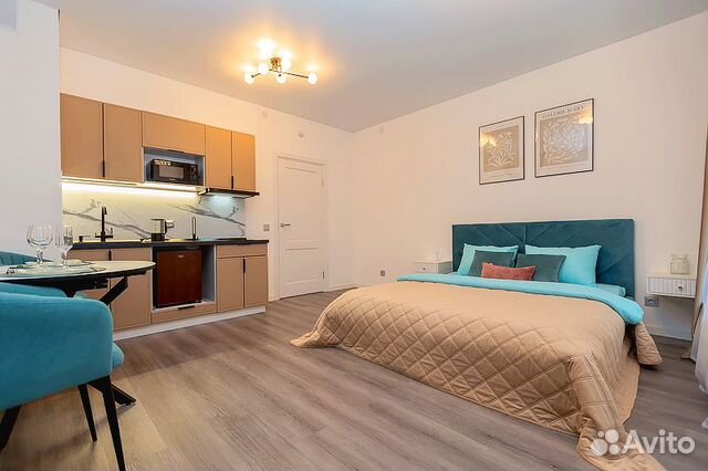 

Квартира-студия, 28 м², 2 кровати